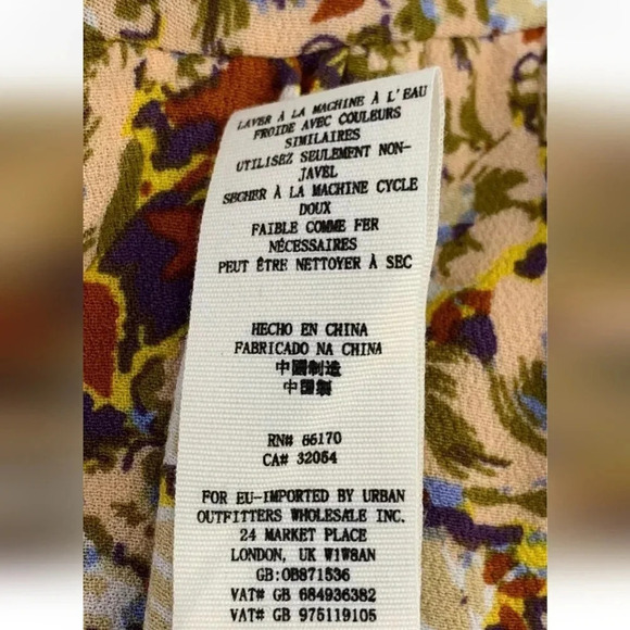 Free people med floral yellow skirt size medium - Picture 6 of 10